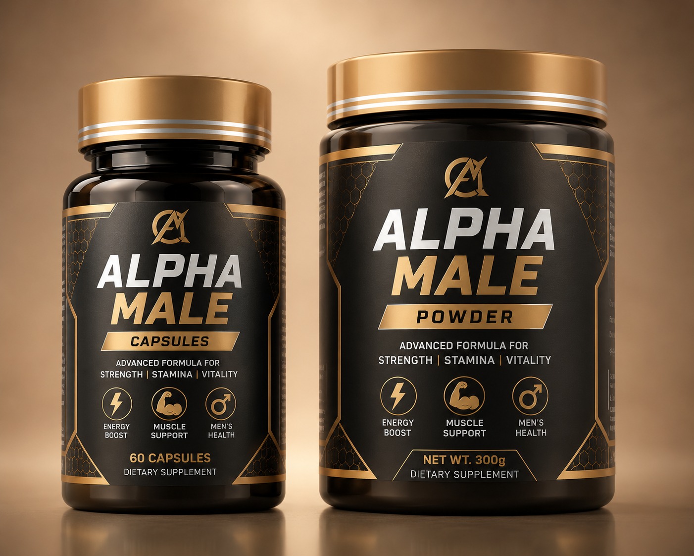 ALPHA MALE Noir Gold Range